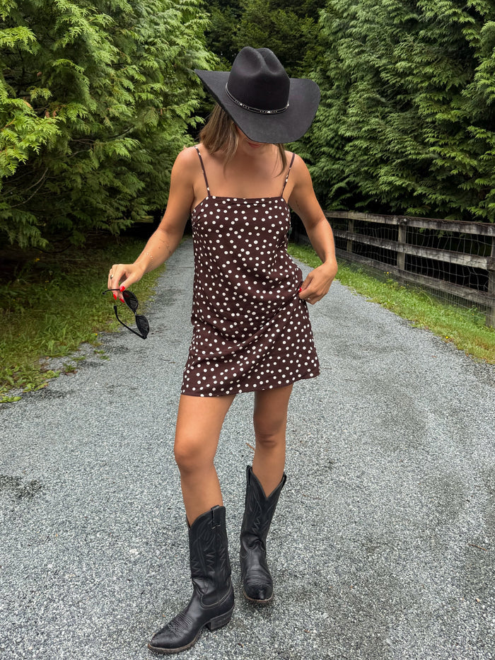 Seeing Spots Polka Dot Mini Dress - Stitch And Feather