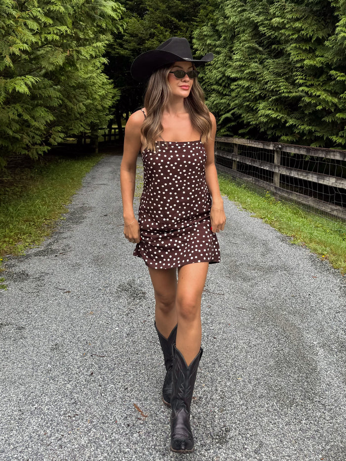 Seeing Spots Polka Dot Mini Dress - Stitch And Feather