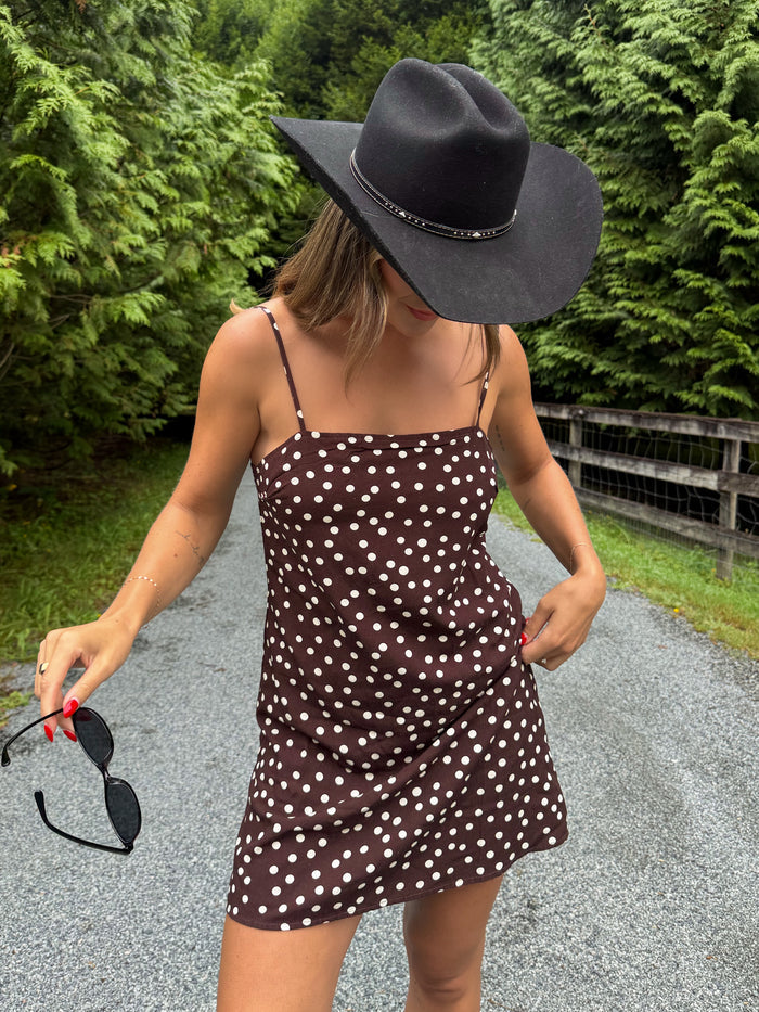 Seeing Spots Polka Dot Mini Dress - Stitch And Feather