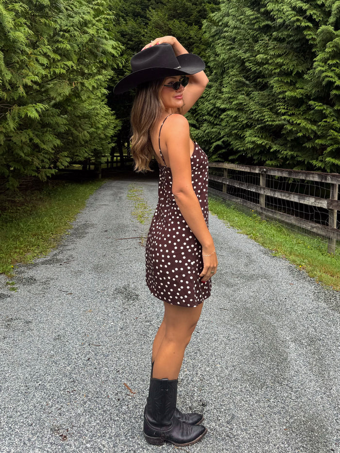 Seeing Spots Polka Dot Mini Dress - Stitch And Feather