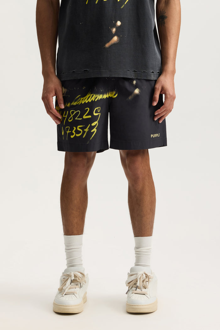 Sequence All Around Shorts with elastic waistband and flat drawcord, featuring digital print.