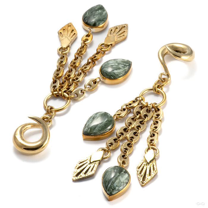Seraphinite Comet in Brass from Diablo Organics