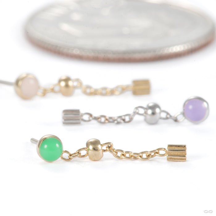 Short & Sweet Press-fit End in Gold from Pupil Hall with assorted materials and accents