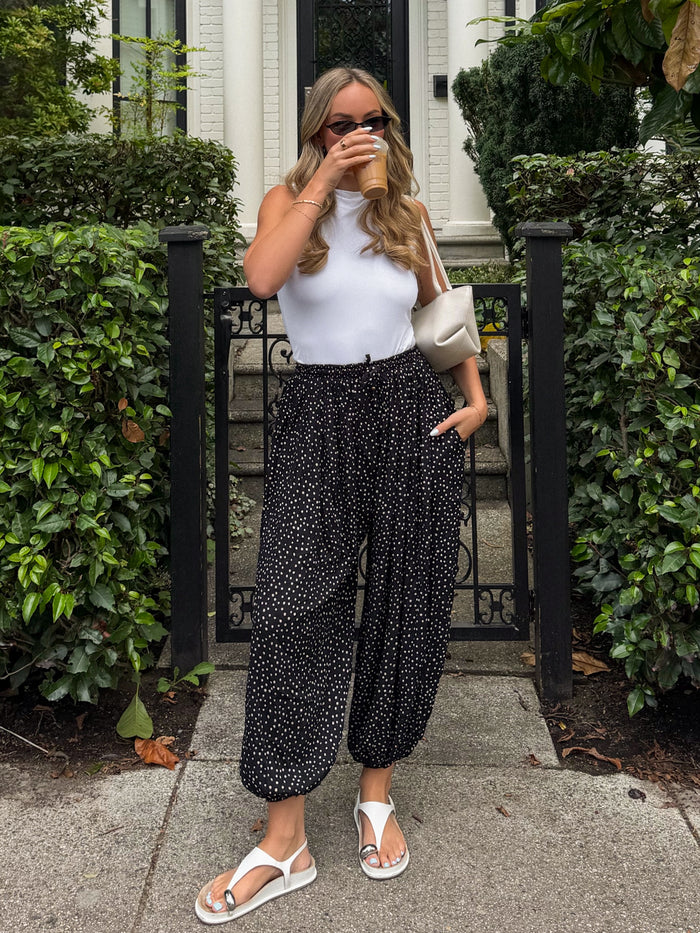 Sidonie Polka Dot Balloon Pants - Stitch And Feather