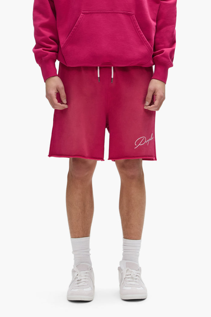 Signature Short Regular Fit Midweight Fleece with Faded Wash and Elastic Waistband