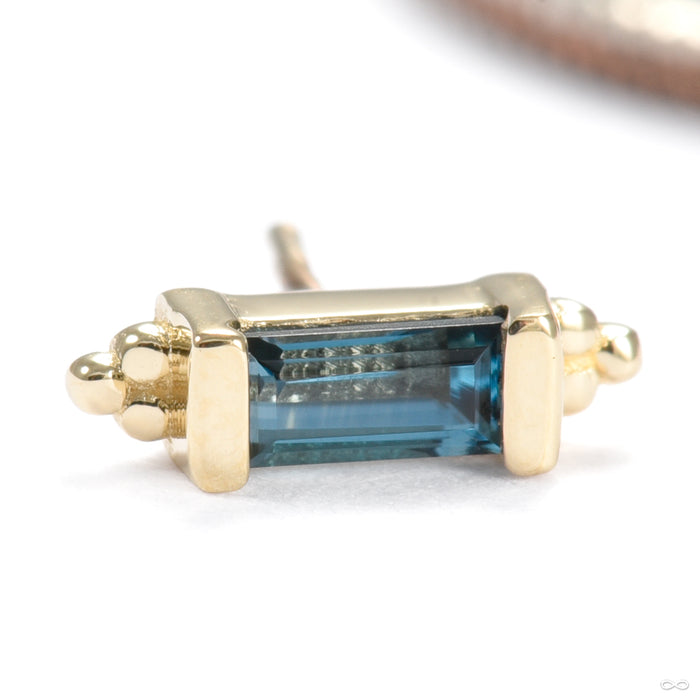 14k Yellow Gold / London Blue Topaz
