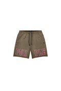 Slab Outline Short in black with elastic waistband and on-seam hand pockets.