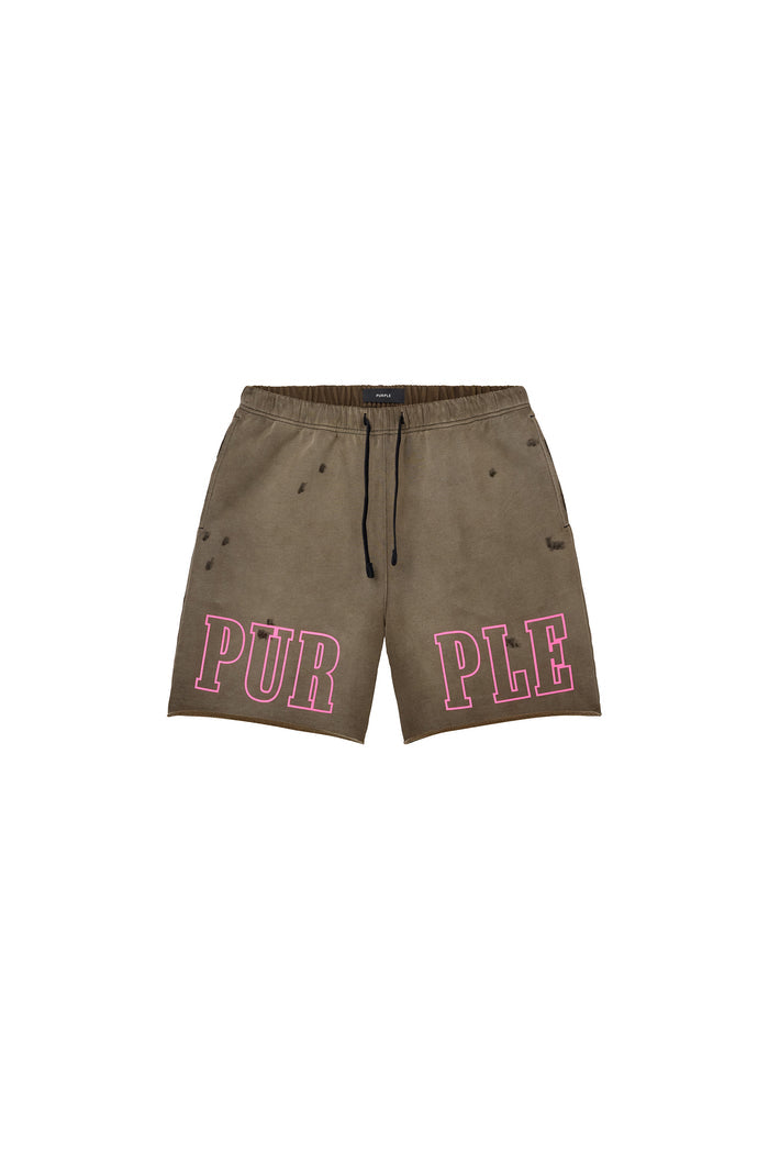 Slab Outline Short in black with elastic waistband and on-seam hand pockets.