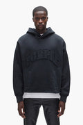 Slab Wordmark Hoodie oversized sweatshirt with welt hand pocket in heavyweight fleece