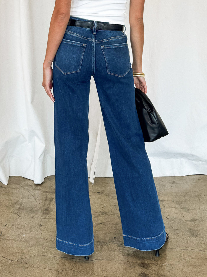 Slow Days Wide Leg Jeans - Stitch And Feather