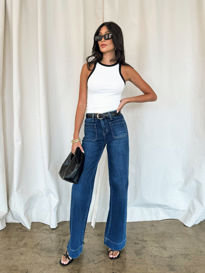 Slow Days Wide Leg Jeans - Stitch And Feather