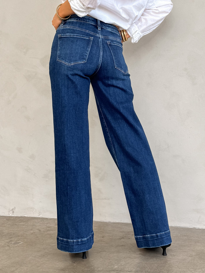 Slow Days Wide Leg Jeans - Stitch And Feather
