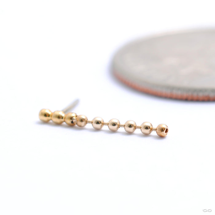 Small Bella Kite Press-fit End in Gold from Quetzalli in yellow gold