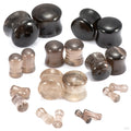 Smoky Quartz Plugs & Eyelets from Diablo Organics in assorted sizes