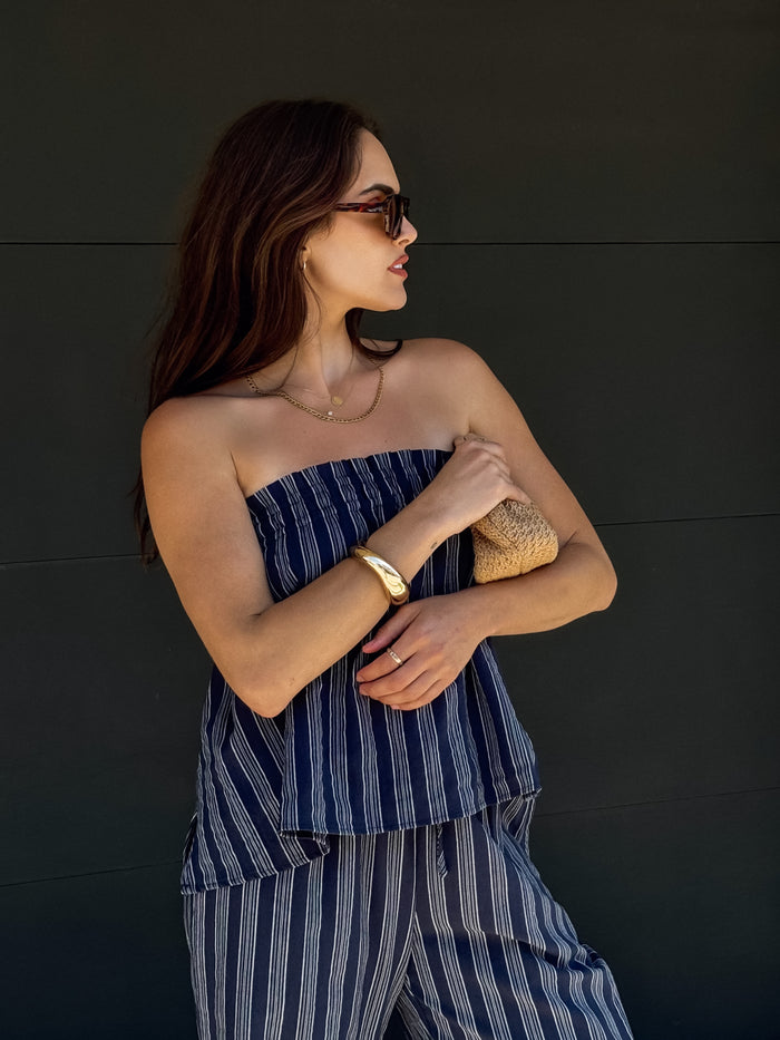 Solana Stripe Tube Top - Stitch And Feather