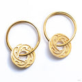 Solar Hoops from Diablo Organics in brass