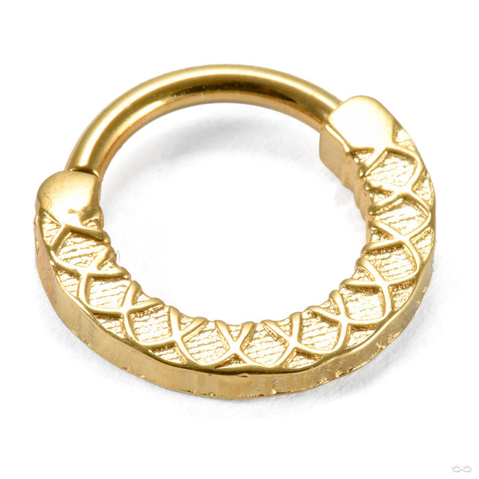 Solare Clicker from Tether Jewelry in yellow gold