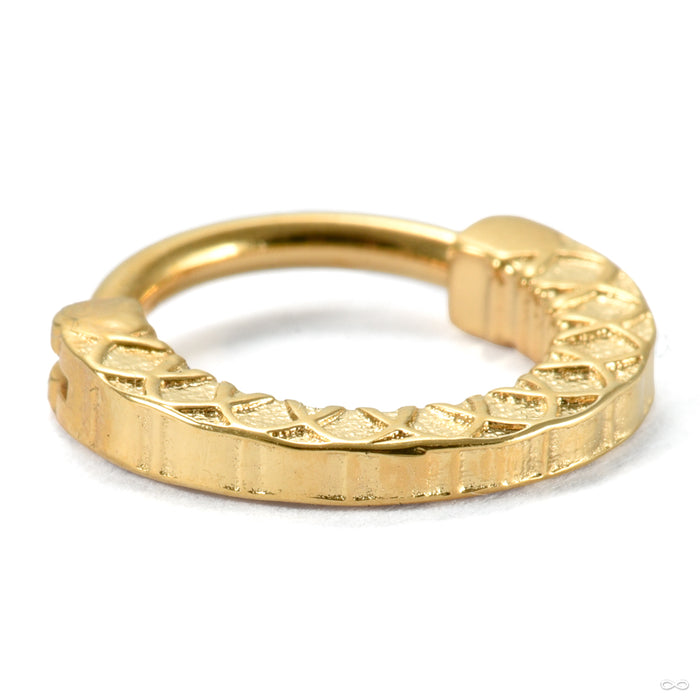 Solare Clicker from Tether Jewelry in yellow gold