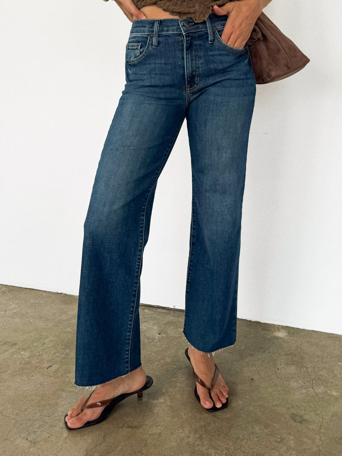 Solstice Slim Straight Jeans in Dark - Stitch And Feather