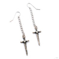 Soothsayer Earrings from Maya Jewelry in white brass