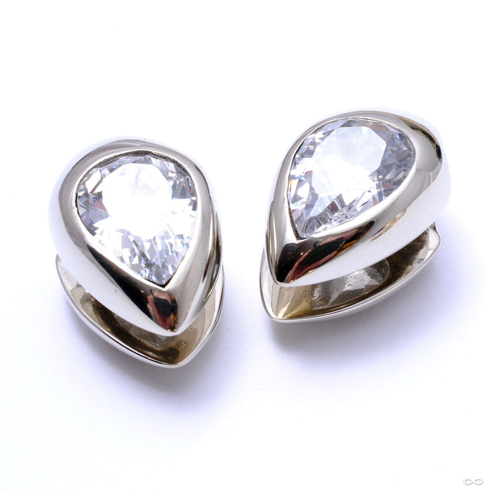 Spade Weights with CZs from Diablo Organics with Clear CZs