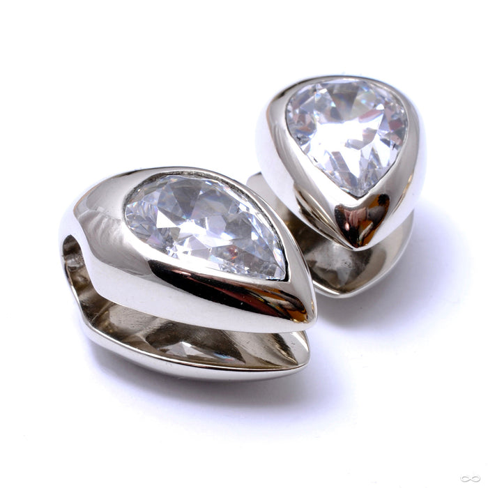 Spade Weights with CZs from Diablo Organics with Clear CZs