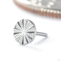 Spline Press-fit End in Titanium from NeoMetal in high polish 3mm