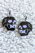 Spooky Skulls Alternative Halloween Acrylic Earrings