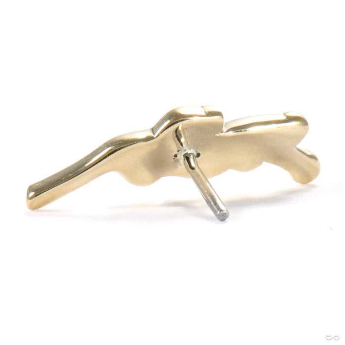 Sprig Press-fit End in Gold from Sacred Symbols back view