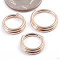 Stacked Clicker in Gold from Zadamer Jewelry in various sizes