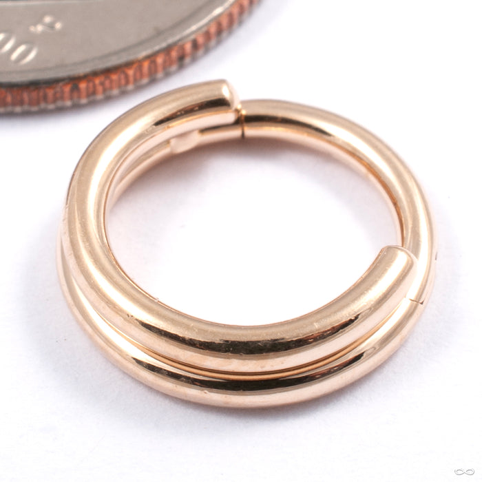 Stacked Clicker in Gold from Zadamer Jewelry in yellow gold