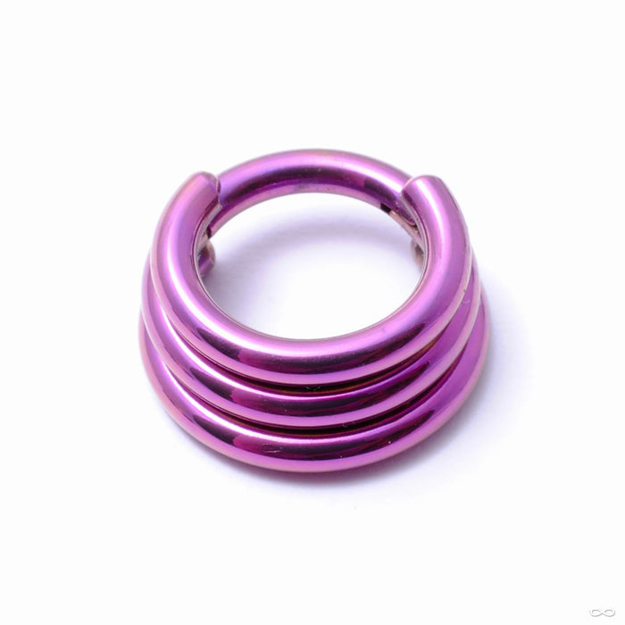 14g 5/16" / Pink / Triple Stacked