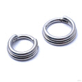 Stacked Clicker in Titanium from Zadamer Jewelry Double Stacked