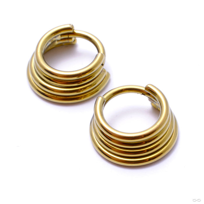 16g 5/16" / Gold / Quadruple Stacked
