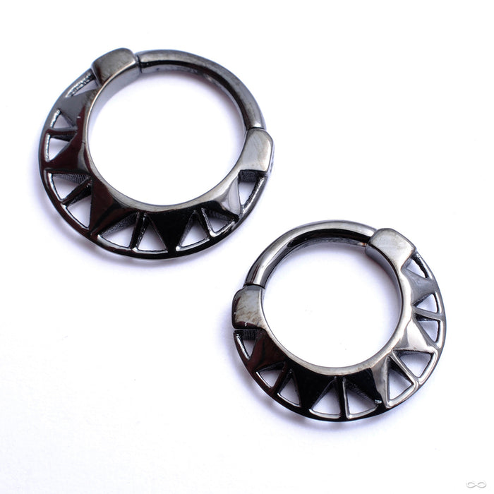 Star Child Clicker from Tether Jewelry in obsidian