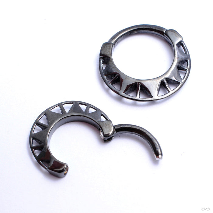Star Child Clicker from Tether Jewelry in obsidian