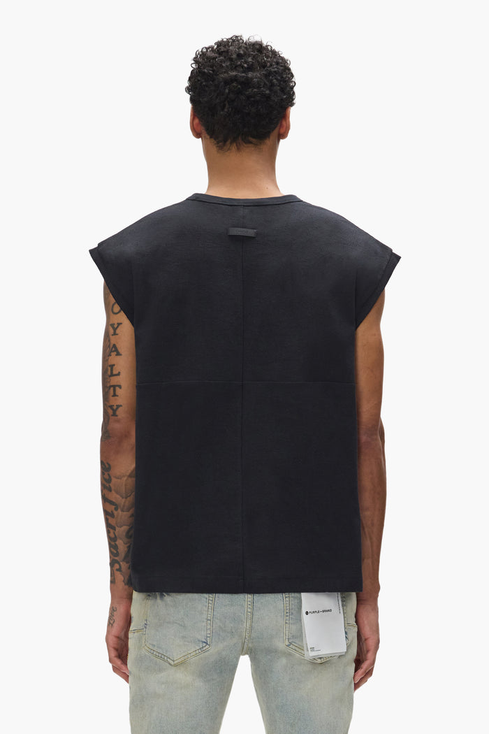 Star Monogram Tank Top in oversized fit, made of 100% cotton with Tuff Tushed embroidery.