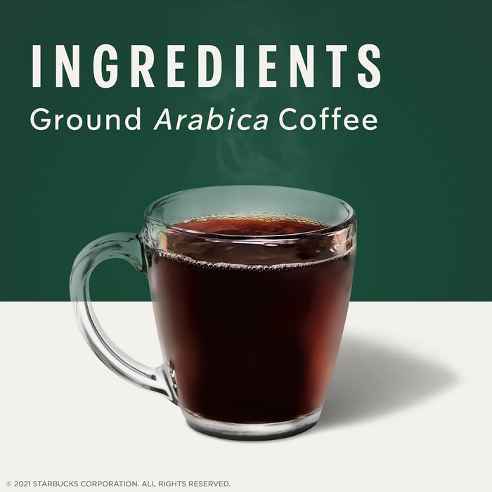 Starbucks K-Cup Coffee Pods, Medium Roast Hot or Iced Coffee, Pike Place Roast, 96 Keurig Pods