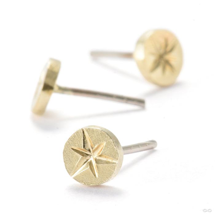Starburst Disk Press-fit End in Gold from Origins Handmade