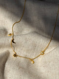 Stars & Moon Necklace - Stitch And Feather