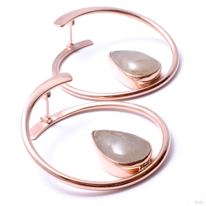 Stay Sexy Earrings from Buddha Jewelry with rutilated quartz