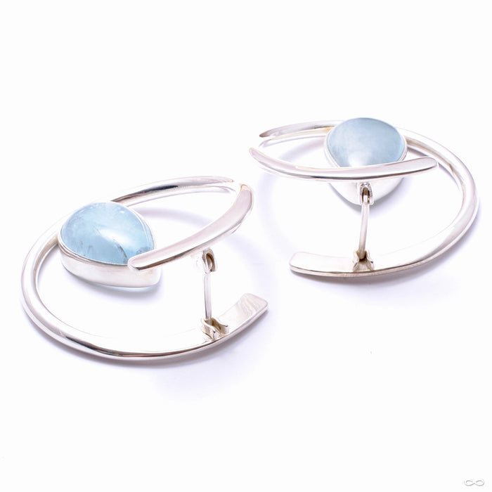 Stay Sexy Earrings from Buddha Jewelry with aquamarine