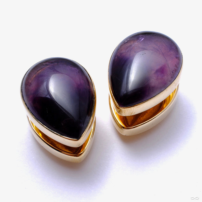 3/4" (19mm) / Brass / Amethyst
