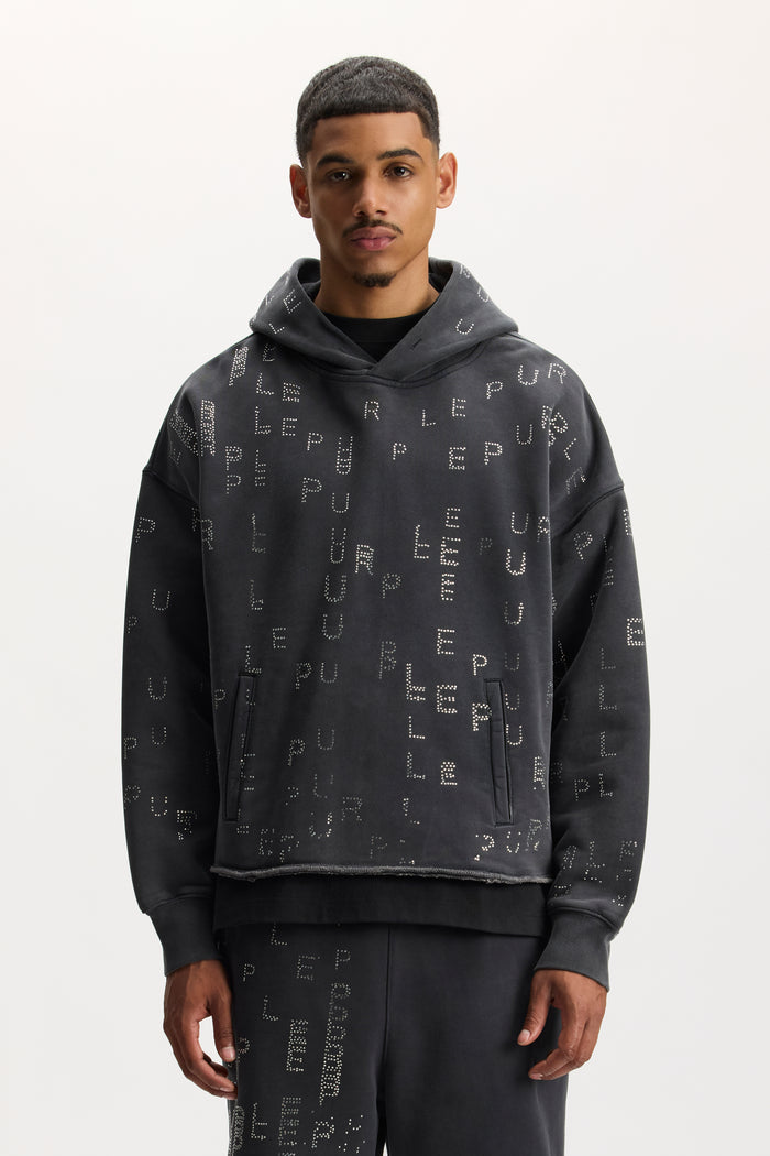 Studded Sequin Hoodie