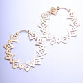 Sunflower Earrings from Tawapa in Yellow-gold-plated Brass