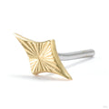 Sunray Sparkle Press-fit End in Gold from Quetzalli in yellow gold