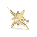 Sunray Starburst Press-fit End in Gold from Quetzalli in yellow gold