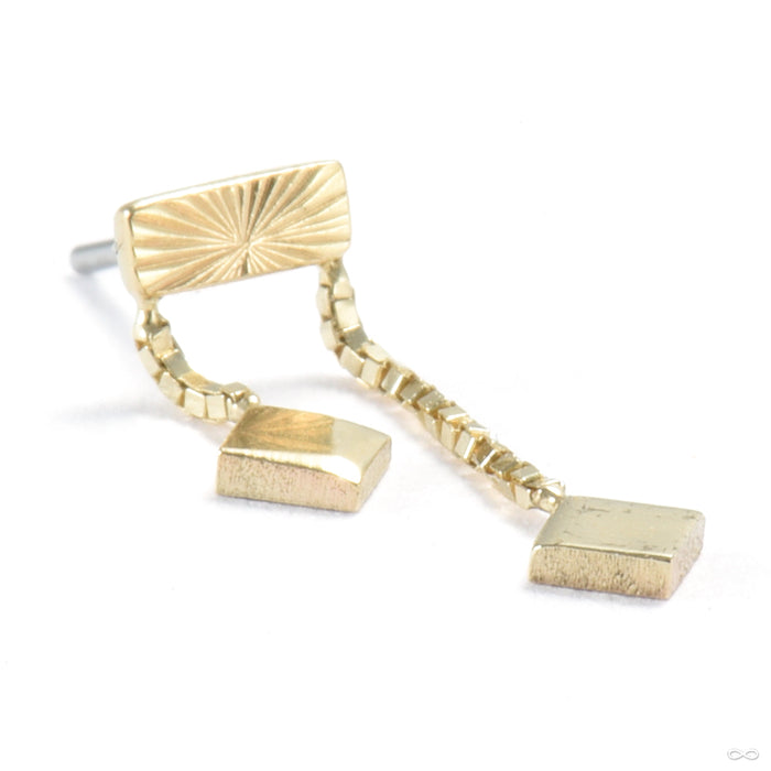 Sunray Tempo Press-fit End in Gold from Quetzalli right orientation in yellow gold
