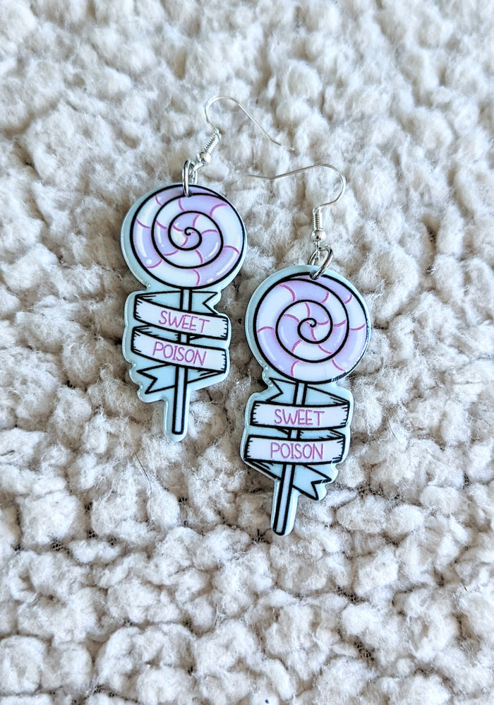 Sweet Poison Lollipop Acrylic Earrings