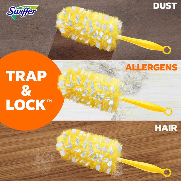 Swiffer Pet Heavy Duty Dusters Refills, Multisurface 360 Dusters with Febreze Odor Defense, 11 Count
